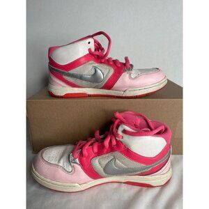 Nike Dunk High Pink & White Sneakers - Girls Size 5.5Y- Retro Style‎